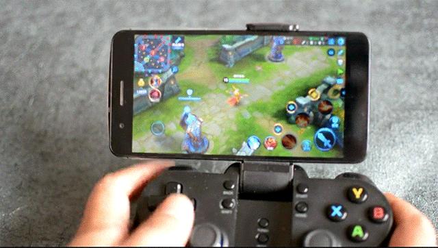 北通p1手柄测试,王者荣耀双按键手柄一键连招神器