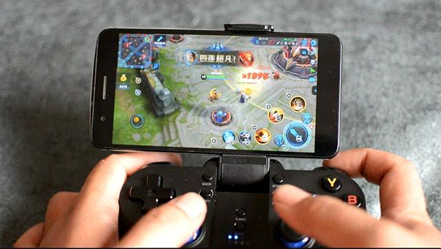 北通p1手柄测试,王者荣耀双按键手柄一键连招神器