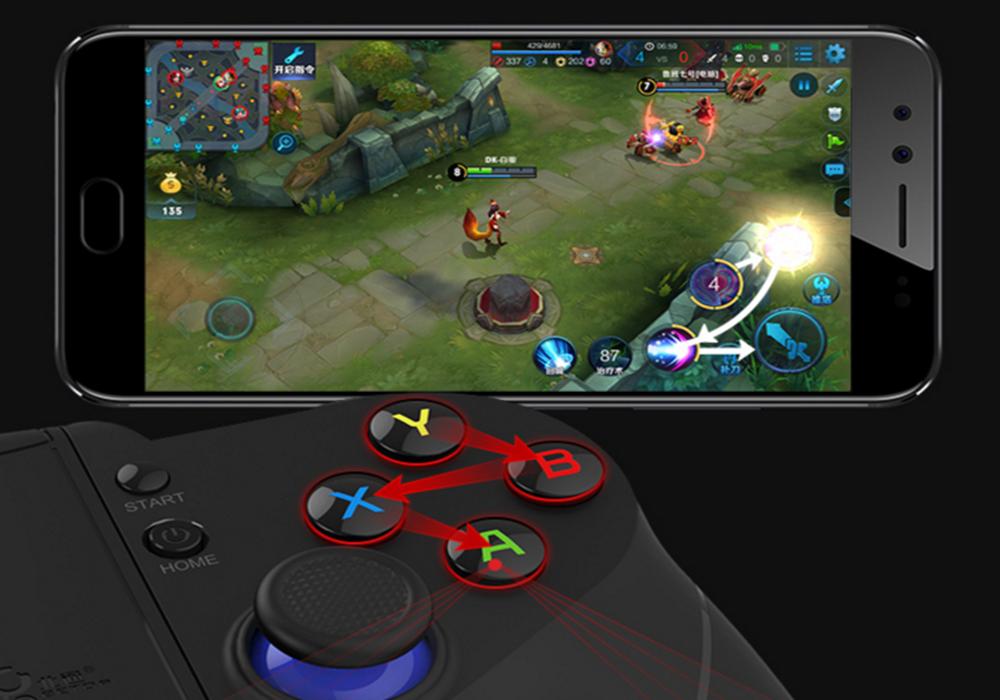 北通p1手柄测试,王者荣耀双按键手柄一键连招神器