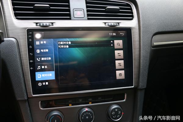 高尔夫7中控大屏改装推荐,高尔夫7升级新款仪表