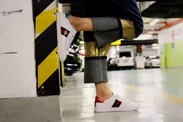 古琦印花小白鞋,古琦小白鞋同款