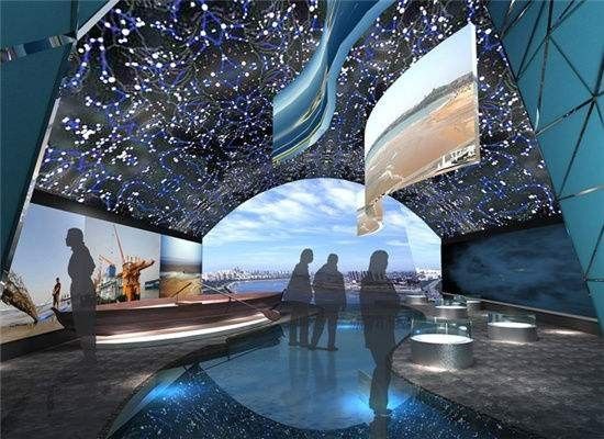 天津海河边赏月,天津滨海赏月