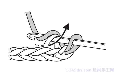 钩帽子的短针和长针的钩法,两个短针一个长针怎样加针