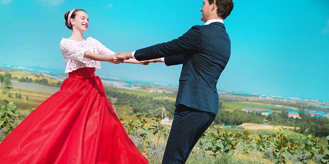 婚纱照外景拍摄姿势推荐,外景婚纱照姿势创意大全