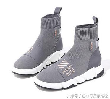 秋冬必备引领时尚袜子靴,袜子靴新款百搭