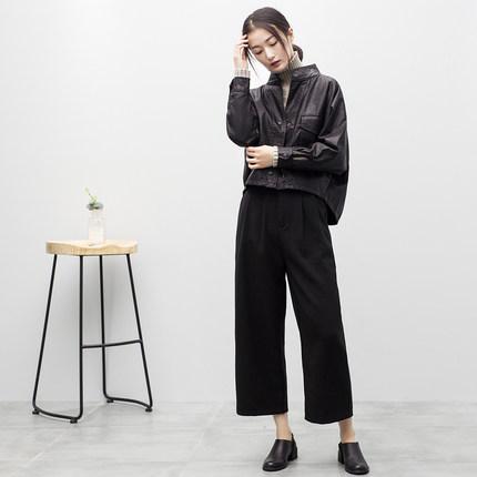 青年秋冬皮夹克穿搭,中长款皮夹克怎么穿才好看