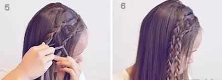 春日出游直发发型,春日直发扎发