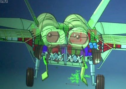 中国战机3D数字样机设计，法国达索高层连连称赞