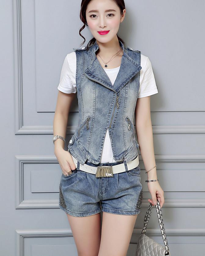 春季牛仔马甲,牛仔宽松时尚马甲