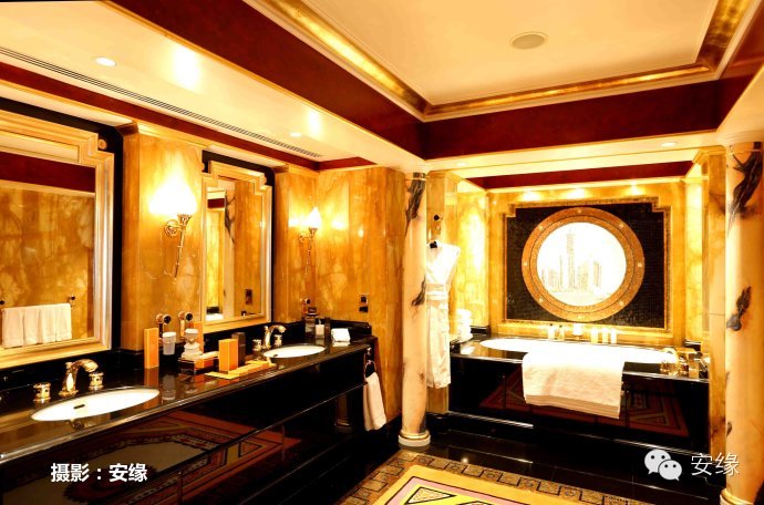 迪拜帆船酒店总统套房体验,一万一晚的迪拜帆船酒店