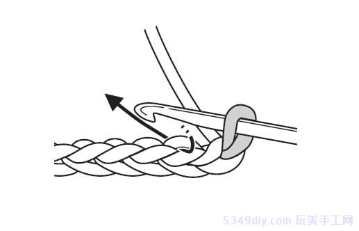 钩帽子的短针和长针的钩法,两个短针一个长针怎样加针