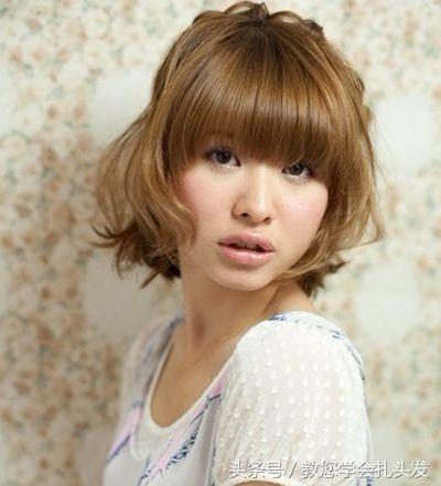 齐刘海发型怎么扎丸子头,扎丸子头合适的刘海发型