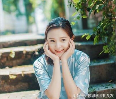 齐刘海发型怎么扎丸子头,扎丸子头合适的刘海发型