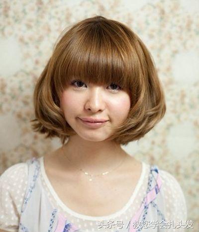 齐刘海发型怎么扎丸子头,扎丸子头合适的刘海发型