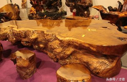 根雕茶几雕刻方法图片欣赏,根雕茶几制作过程图