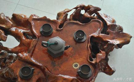 根雕茶几雕刻方法图片欣赏,根雕茶几制作过程图