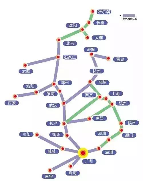深圳高铁旅游路线分布图,深圳高铁能到达的旅游城市