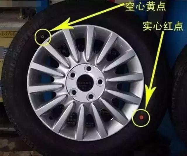 轮胎上面有个黄点是正面还是反面,轮胎上出现小黄点是什么