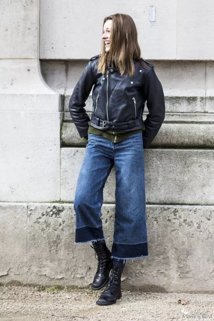 阔腿裤平底鞋,平底鞋阔腿裤搭配图片