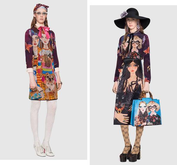 gucci日系插画,gucci限量版插画