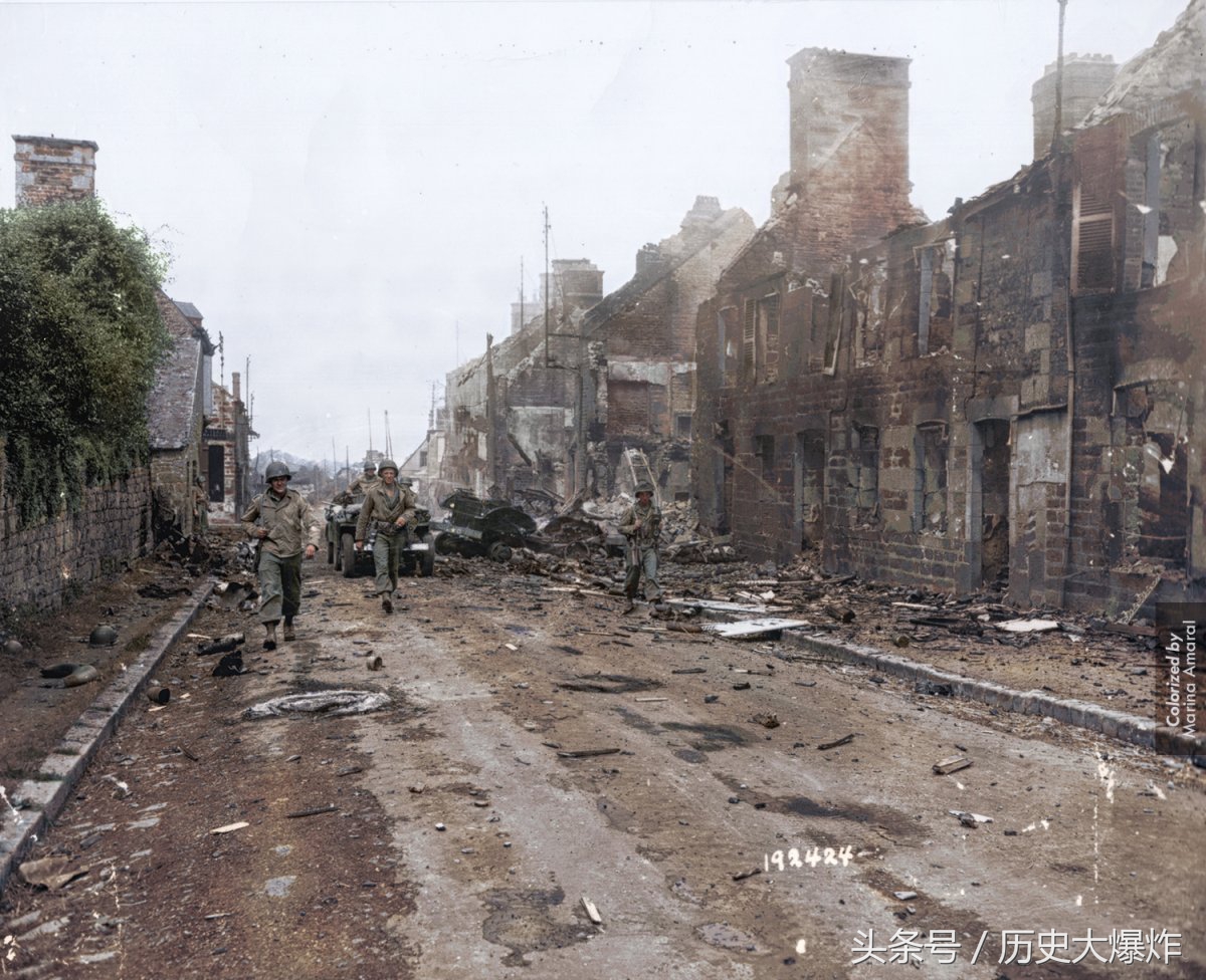 彩色二战照片法军,彩色二战视频