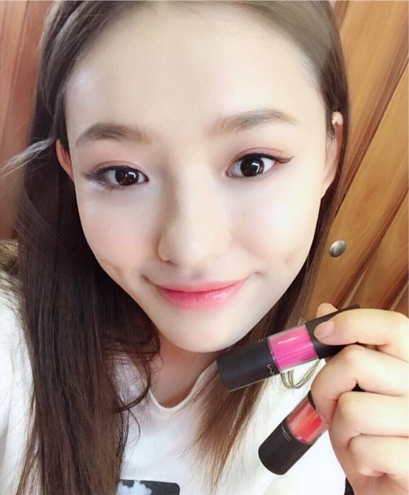 林允美妆博主试色,林允jelly眼妆