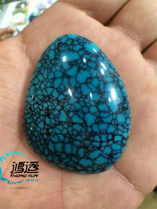 白乌兰花绿松石的特征,鸿运堂绿松石