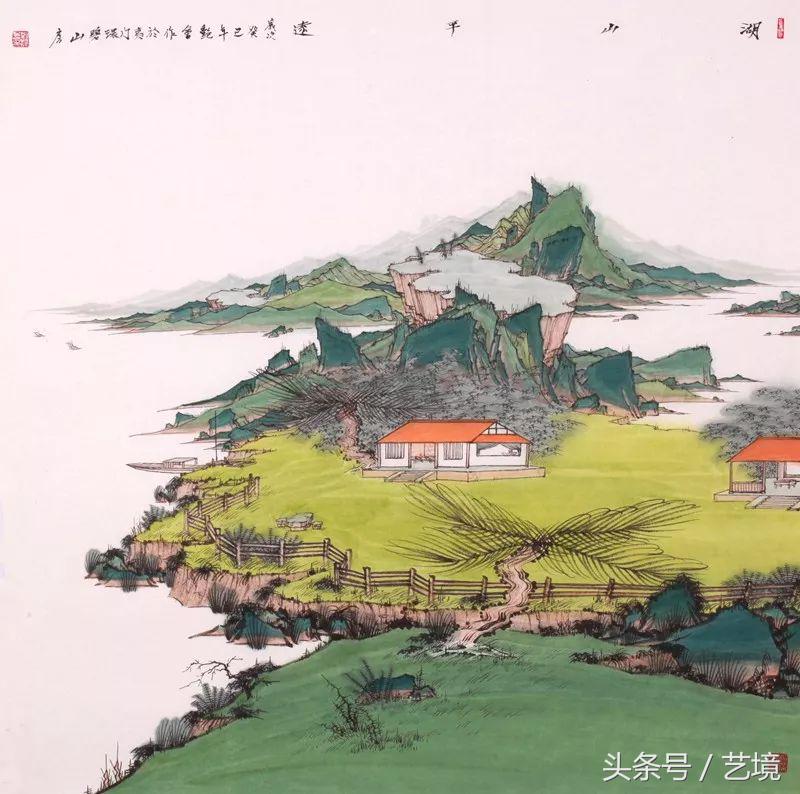 诗性翰墨——刘艳会新青绿山水作品品鉴