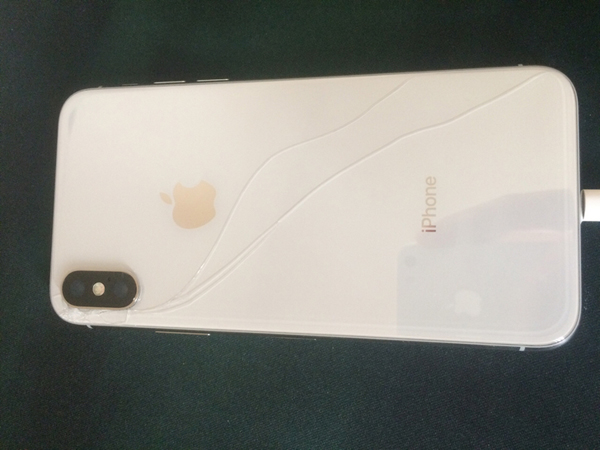 二手iphonex碎后盖,后玻璃碎了的二手iphonex