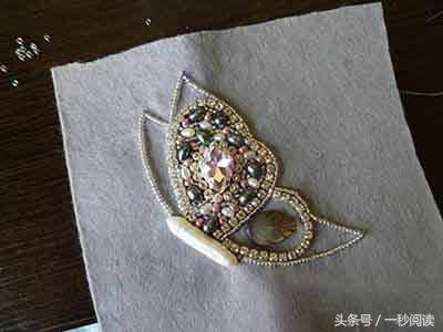 淡水珍珠串珠蝴蝶,羽毛串珠珍珠胸针