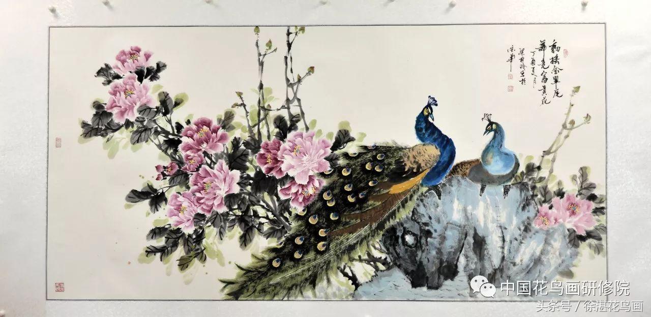 杜金辉老师教你画牡丹,梁桂玲牡丹孔雀画法