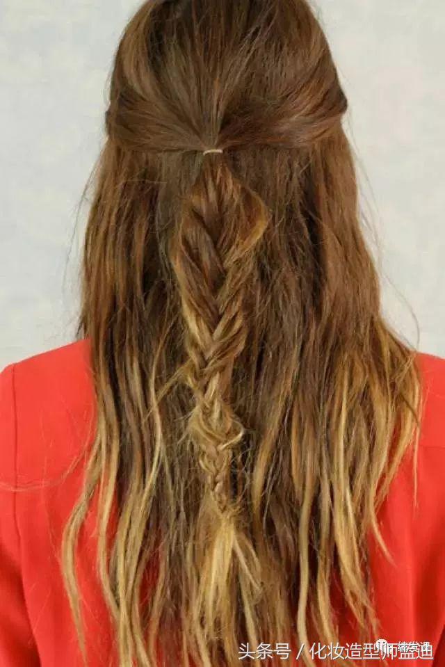 甜酷发型中长发半扎公主赵丽颖,baby赵丽颖高马尾同款发型