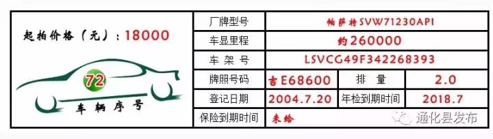 永新公车拍卖,通化最新拍卖公告