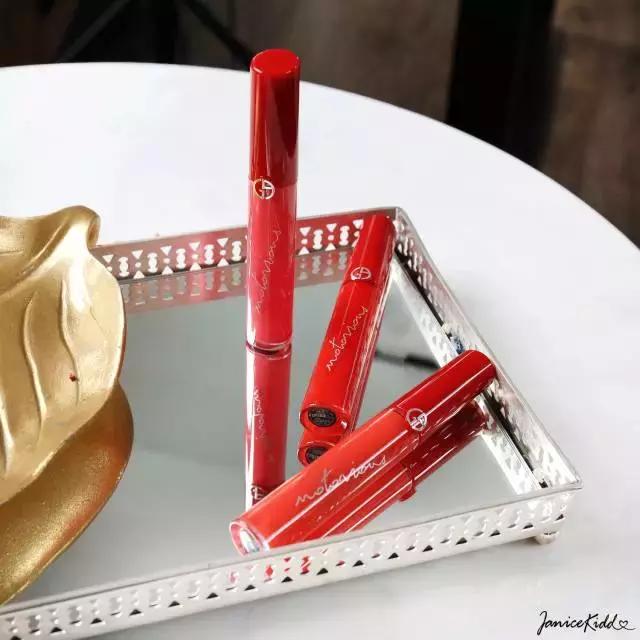 阿玛尼唇釉推荐必买色号415和206,阿玛尼唇釉209208试色