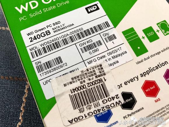 西部数据sata3.0绿盘256g,西部数据m.2nvme500g固态硬盘对比