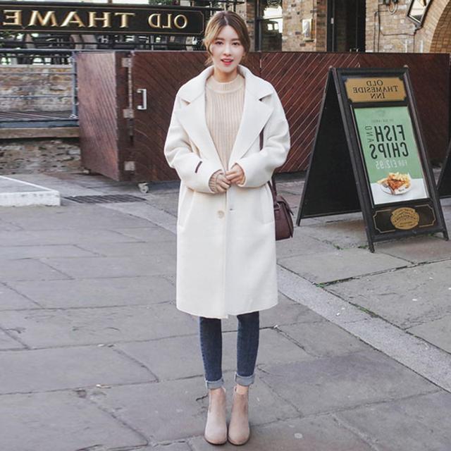 秋冬呢子大衣穿搭高个子,秋冬纯色毛呢大衣气质范修身
