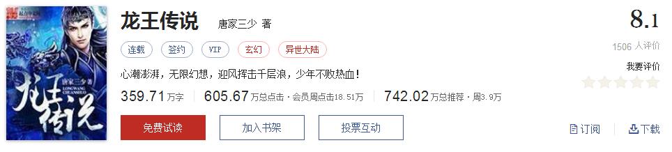 起点8.2分高评分精品网络小说,50本网络小说巅峰神作推荐