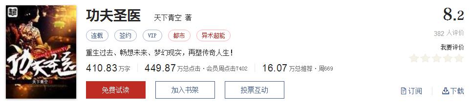 起点8.2分高评分精品网络小说,50本网络小说巅峰神作推荐