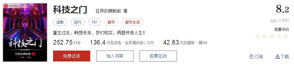 起点8.2分高评分精品网络小说,50本网络小说巅峰神作推荐
