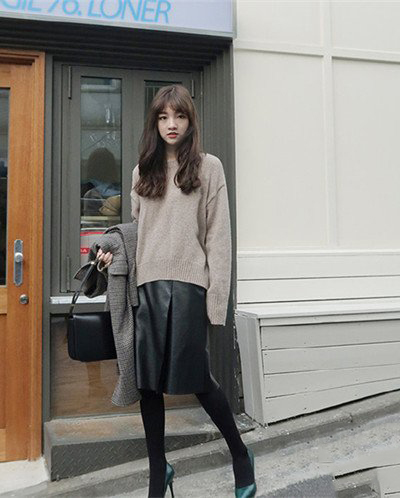 秋冬韩国风穿搭内搭女,韩国冬季穿搭女高级感