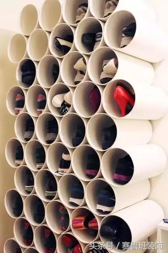 鞋盒改造一下鞋柜能省1倍空间,大号塑料瓶放鞋柜