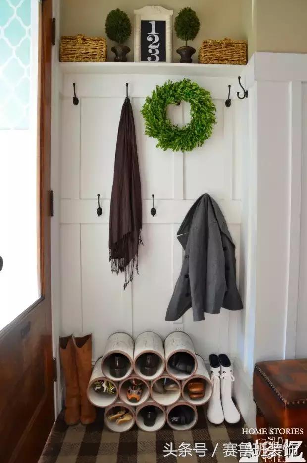 鞋盒改造一下鞋柜能省1倍空间,大号塑料瓶放鞋柜