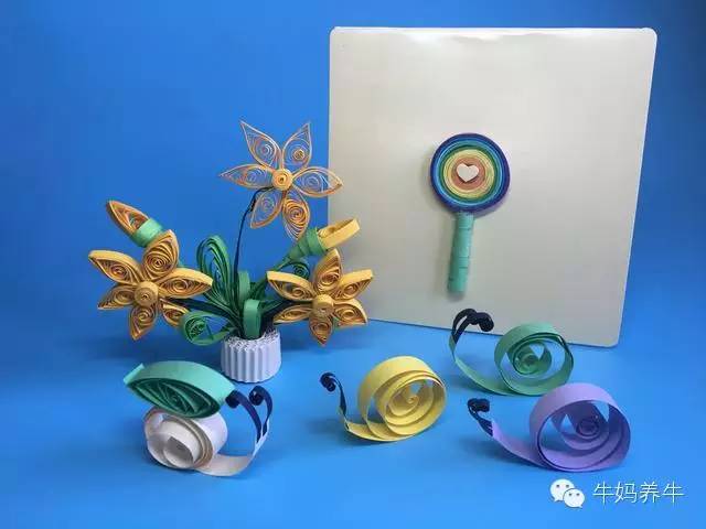 衍纸创意手工简单图片,衍纸手工亲子