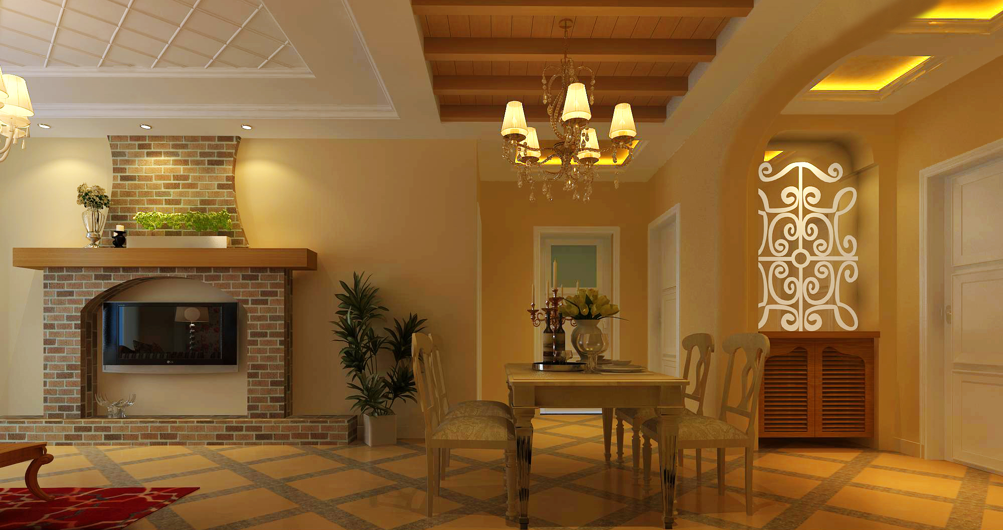 两室两厅小户型的装修效果图,小户型装修60平两居