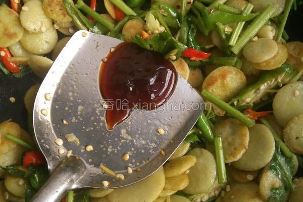 绿豆饼炒了吃,素炒绿豆饼做法