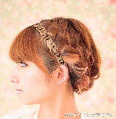 宴会编发盘发中短发,短发的妹子快来get短发编发
