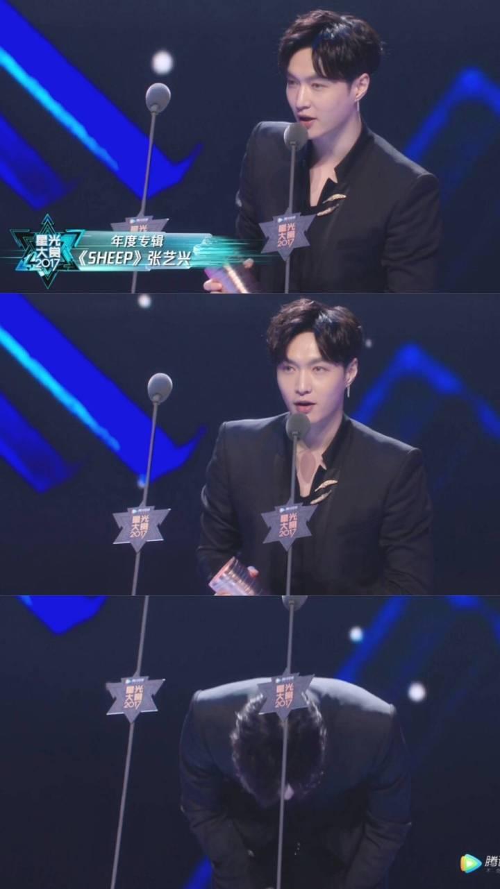 张艺兴获很多明星评价,张艺兴下跪的大奖很重要吗