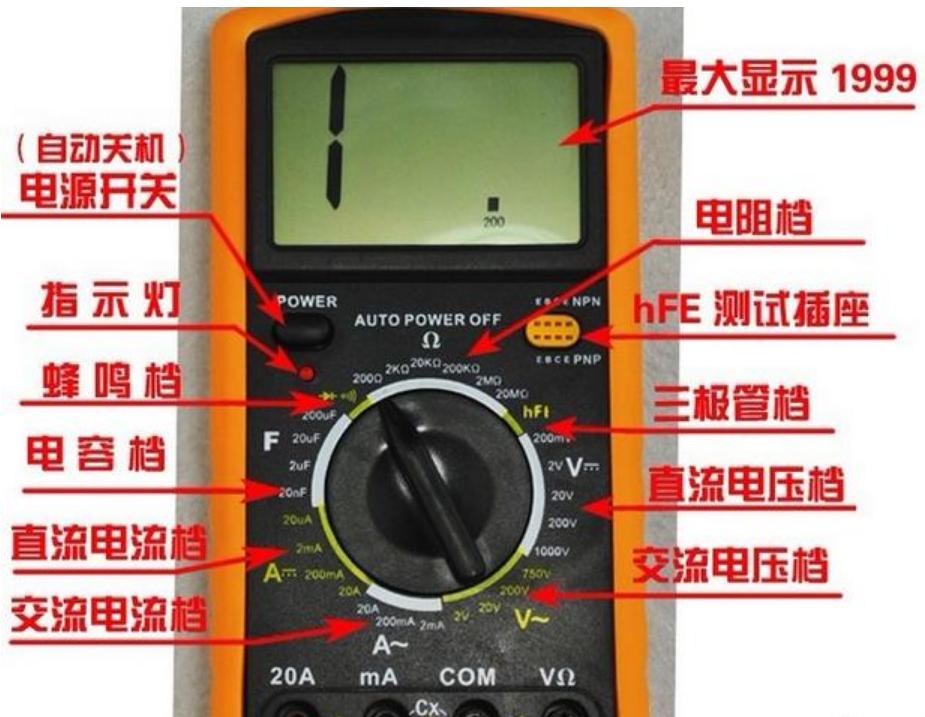 数字万用表怎么使用测电容,数字万用表怎么测安数