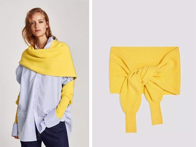 杨幂袁姗姗穿衣搭配图,杨幂羊绒围巾同款