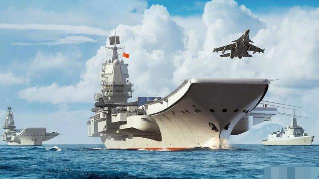 002航母是滑跃还是弹射,002航母船鼻艏